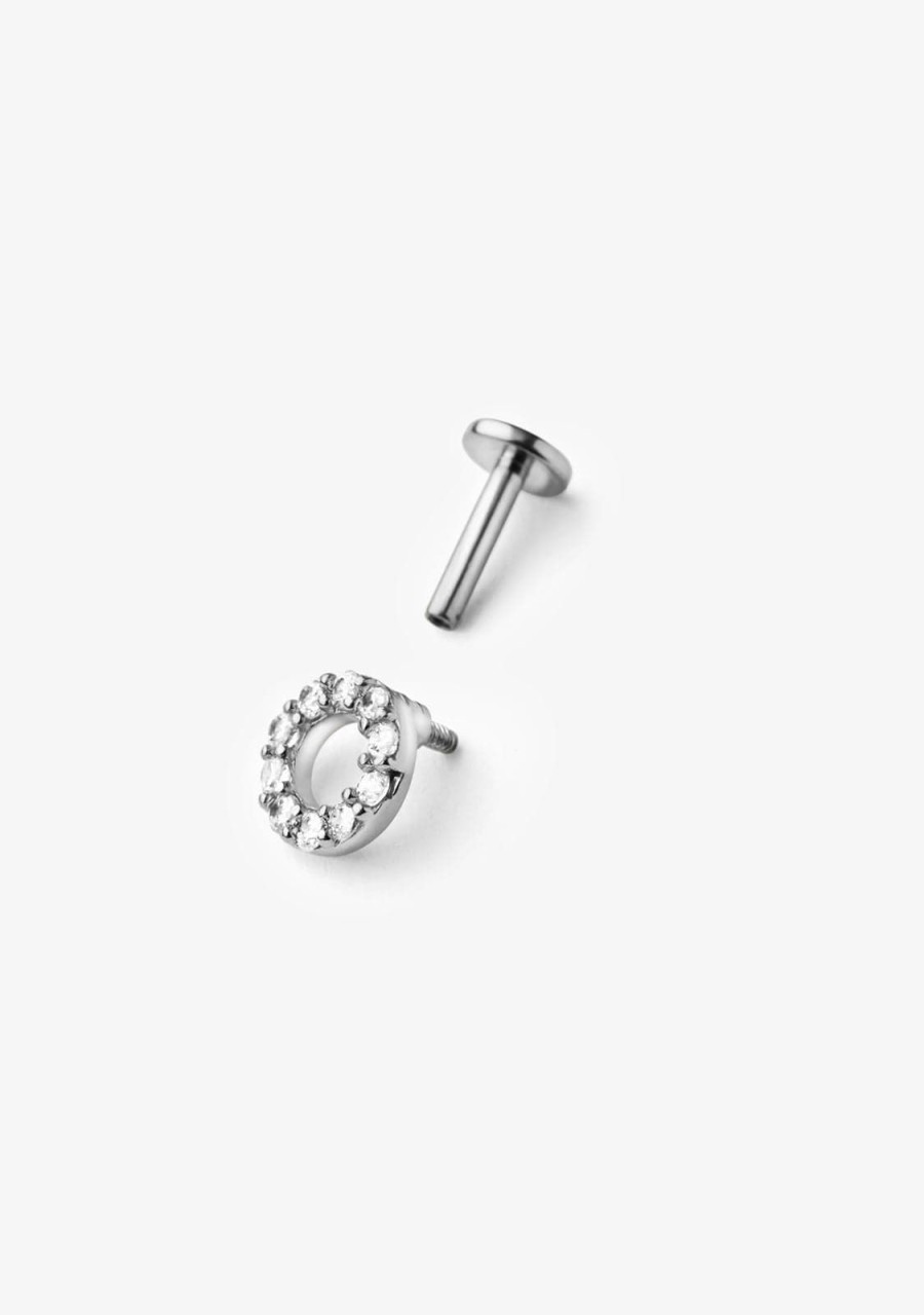 Damen KALK Ear Piercings | Ear Piercing Circle Silver