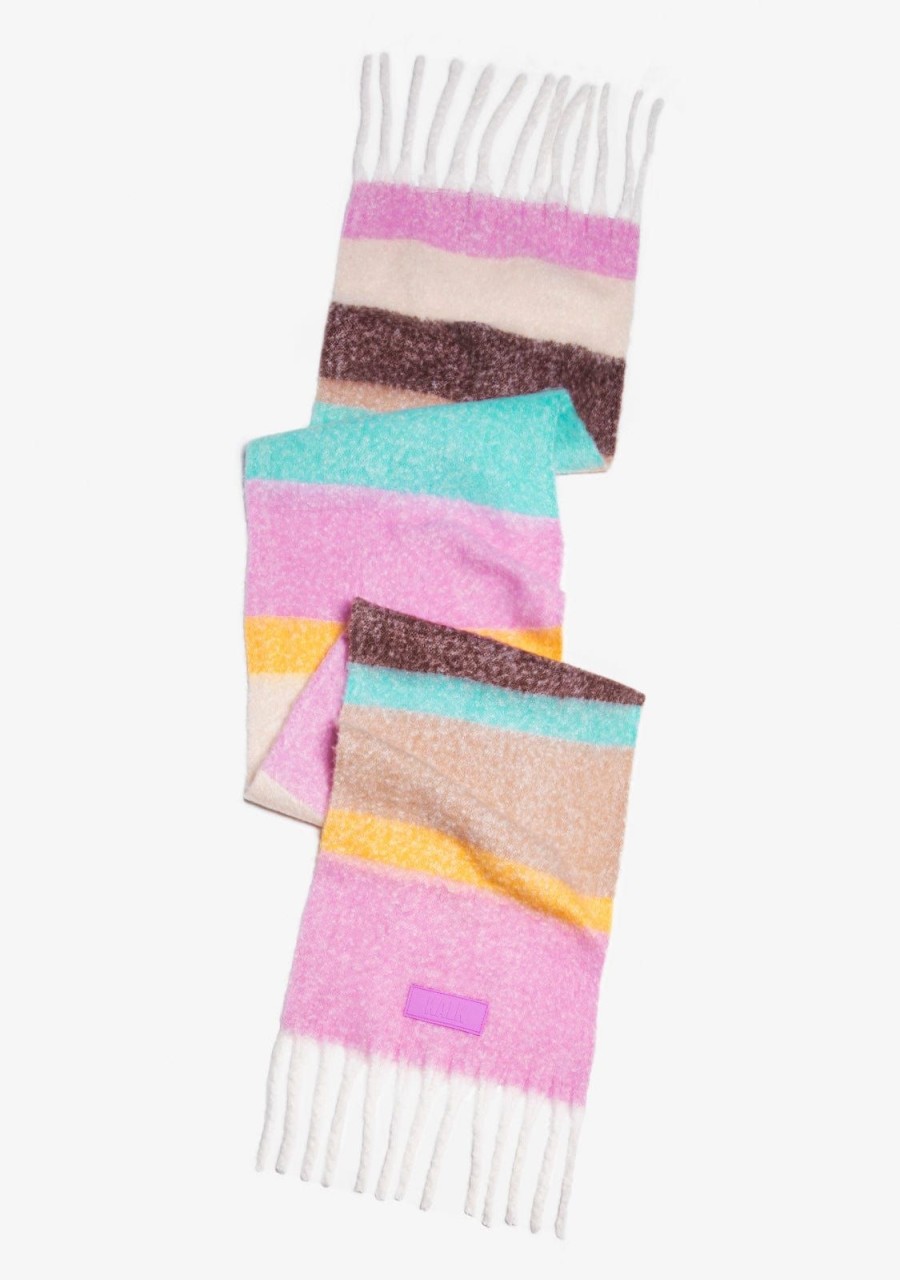 Damen KALK Mutzen, Schals Und Handschuhe | Scarf Flash Violet Kalk