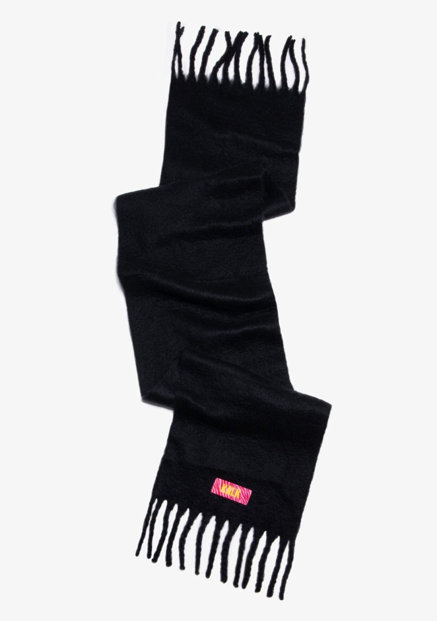 Damen KALK Mutzen, Schals Und Handschuhe | Scarf First Black Kalk