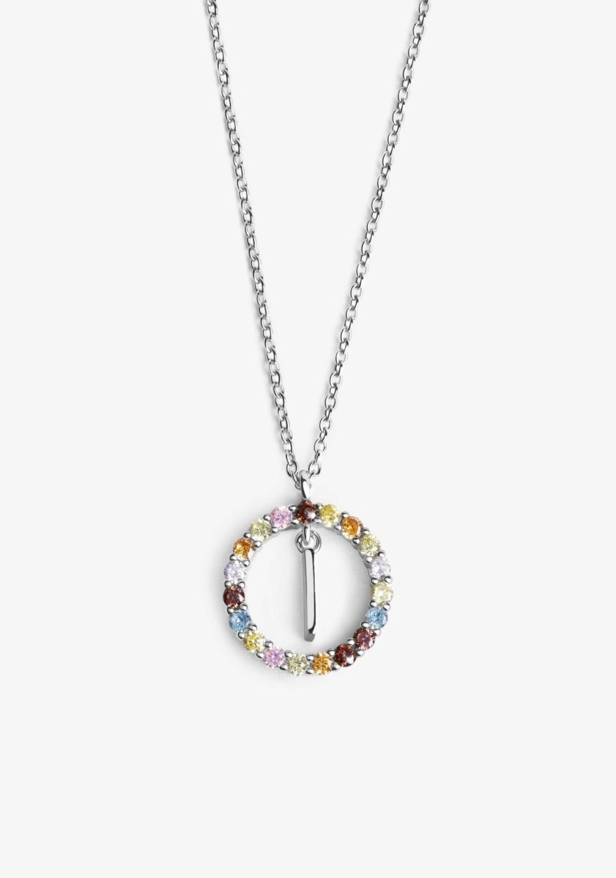 Damen KALK Halsketten | Necklace Iniziale Letter I Silver