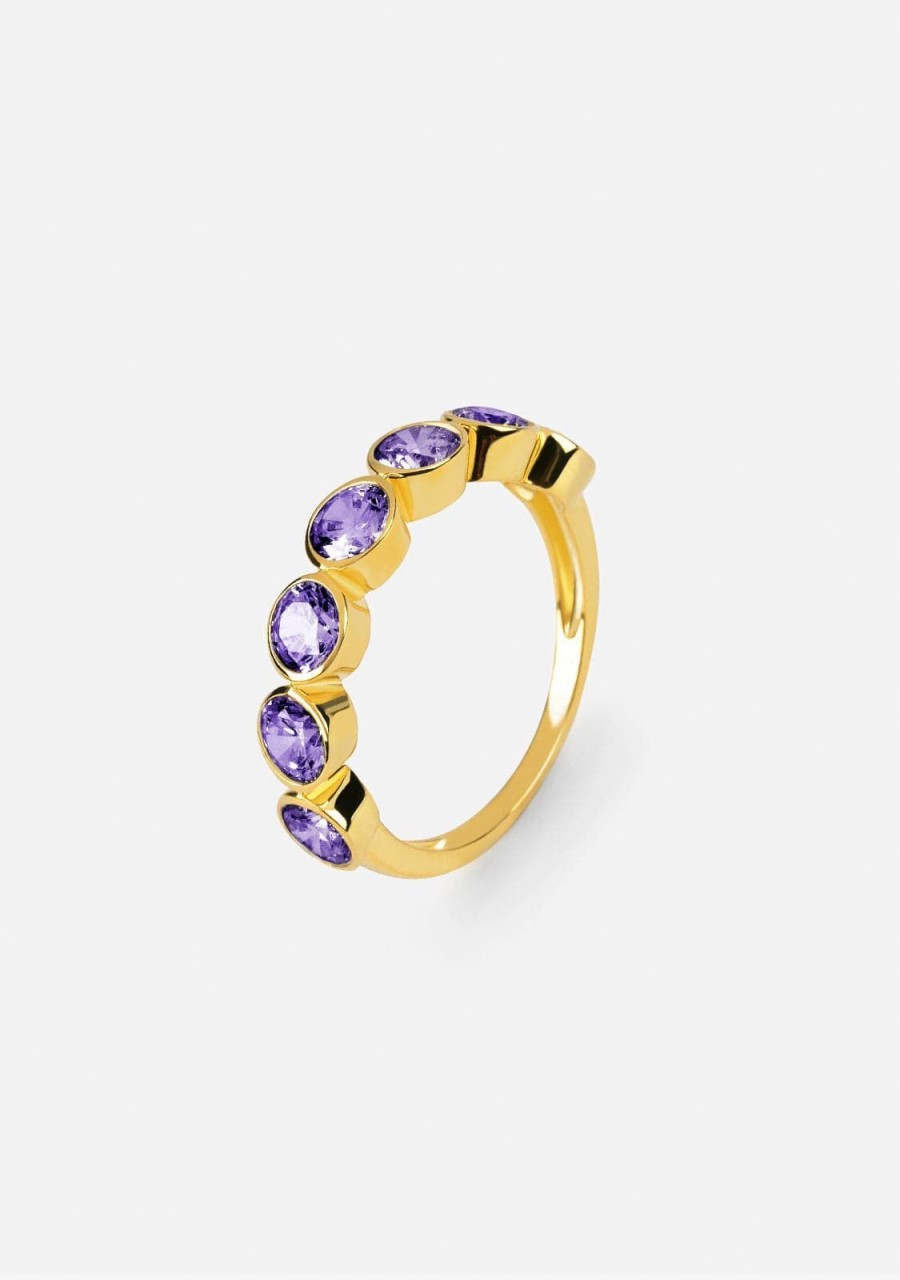 Damen KALK Ringe | Amethyst Pure Ring Gold