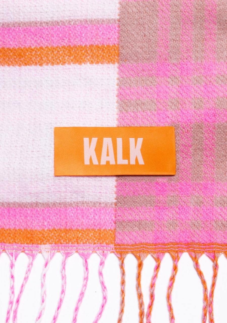 Damen KALK Mutzen, Schals Und Handschuhe | Scarf Mirage Orange Kalk