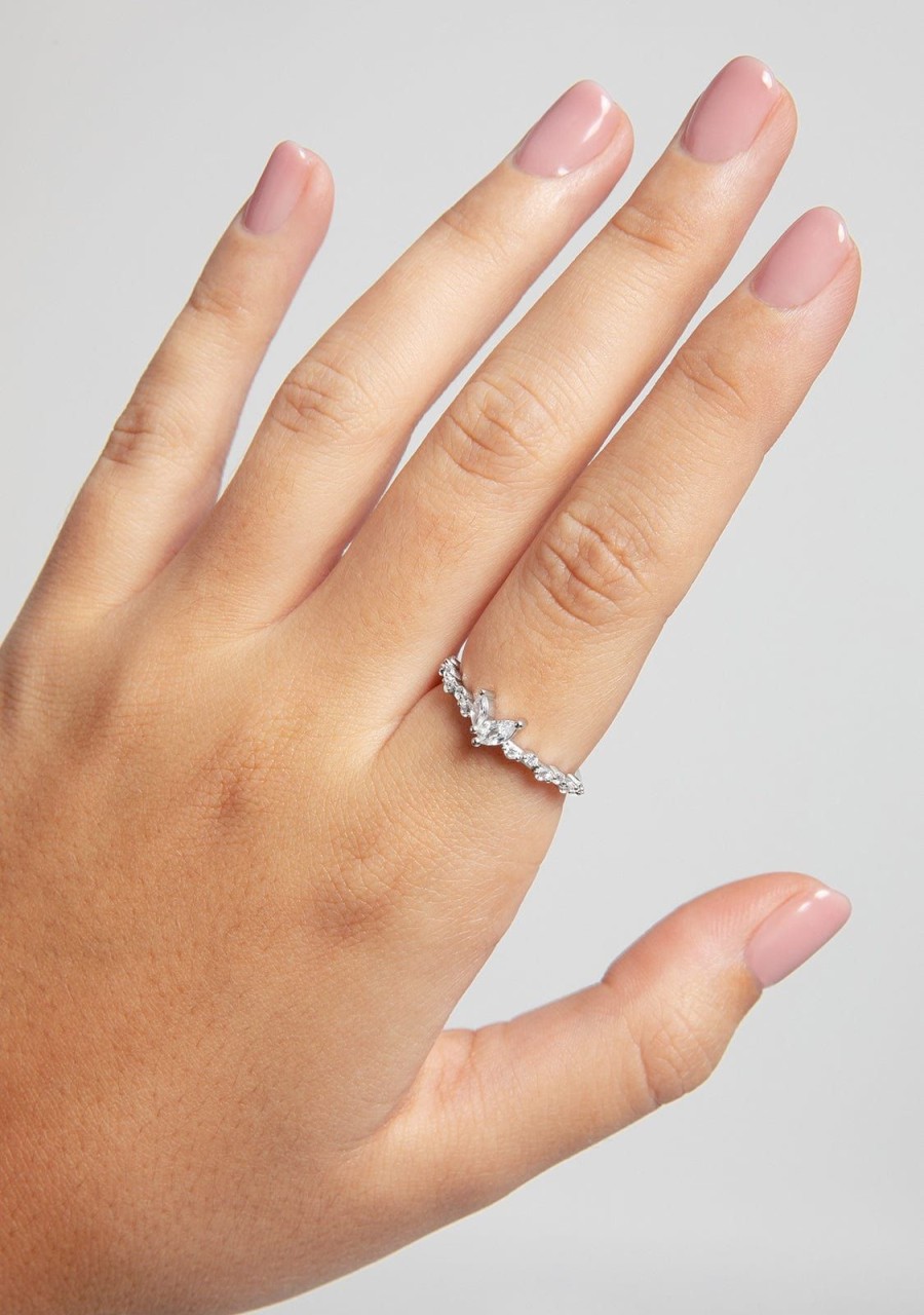 Damen KALK Ringe | Lara Ring Silber