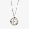 Damen KALK Halsketten | Necklace Iniziale Letter F Silver