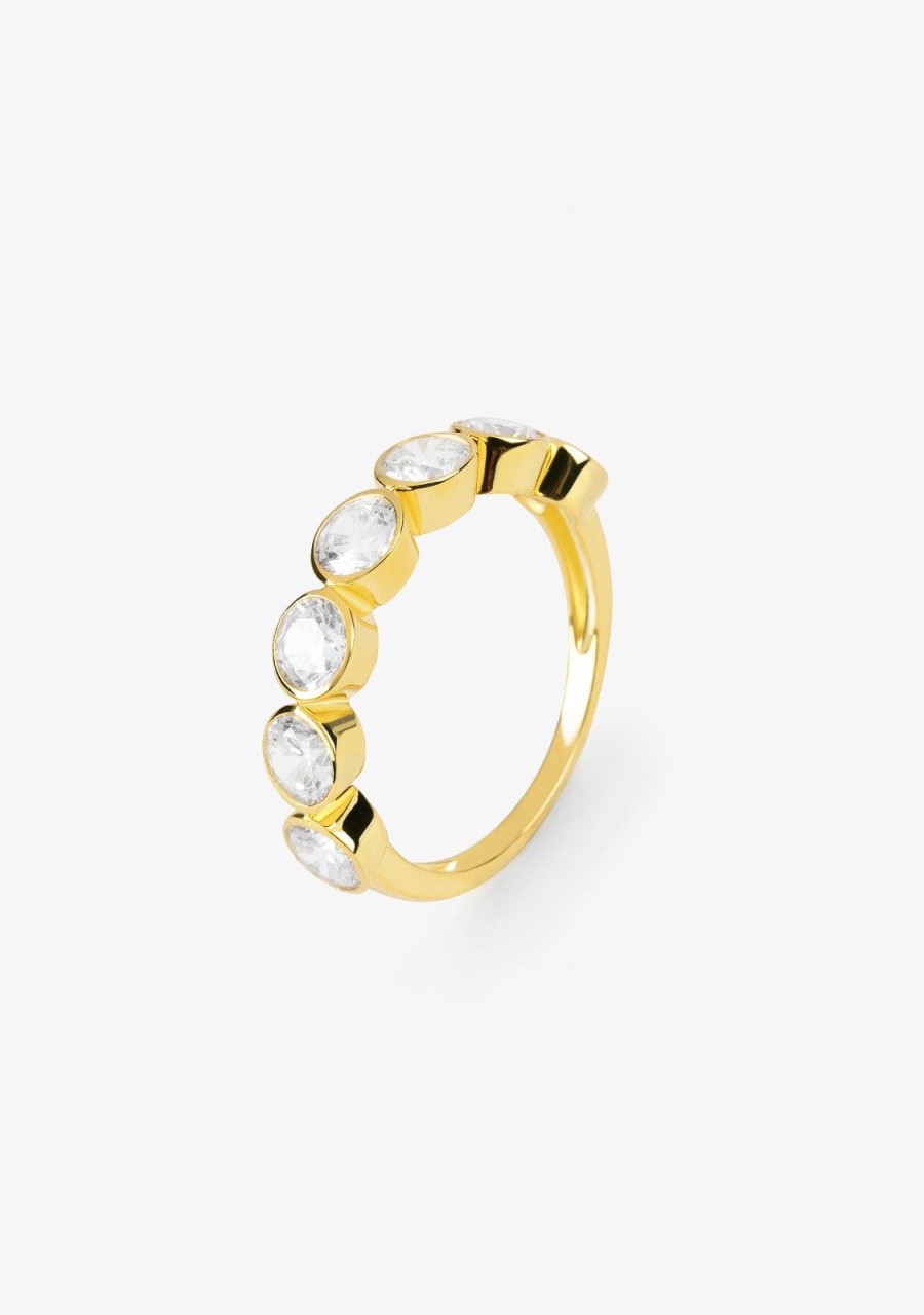 Damen KALK Ringe | Jade Pure Ring Gold