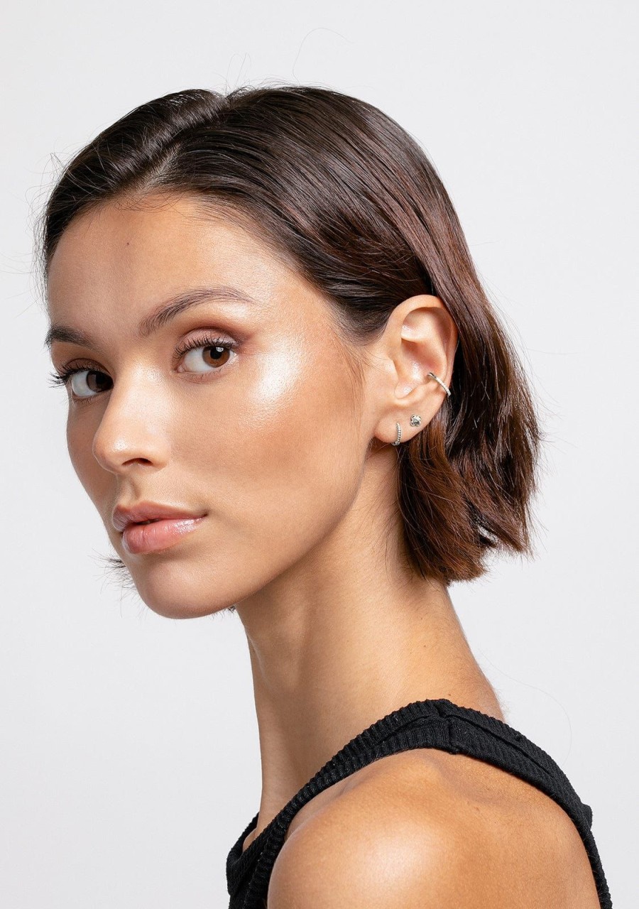 Damen KALK Ear Piercings | Ear Cuff Stylish Silber