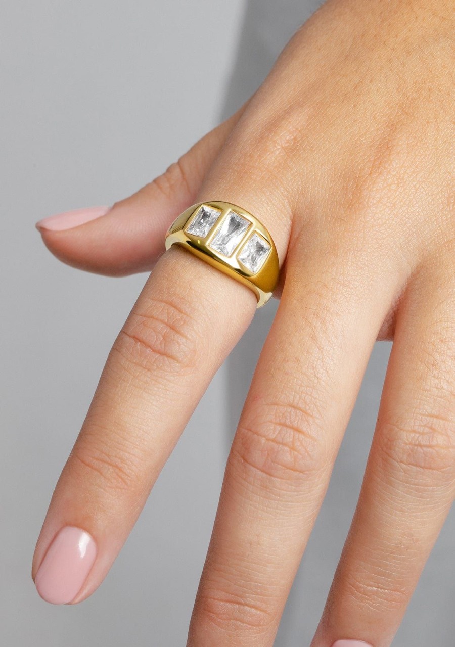 Damen KALK Ringe | Zuri Ring Gold