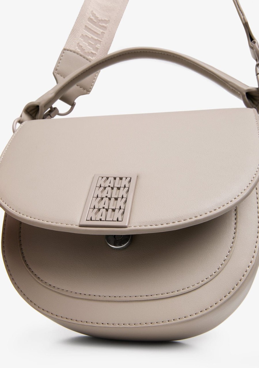 Damen KALK Crossbody-Taschen | Double Bag Beige Kalk