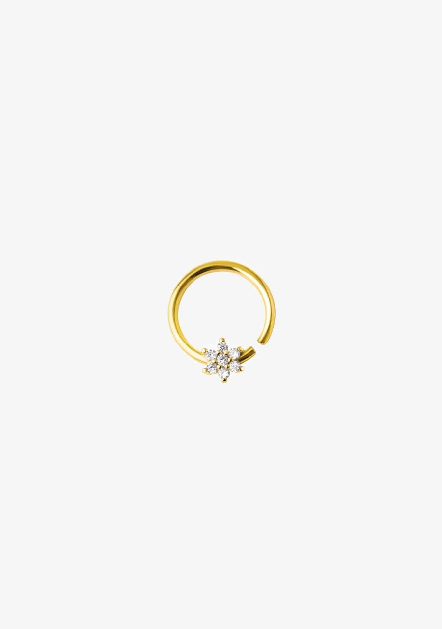 Damen KALK Ear Piercings | Ear Hoop Piercing Star Gold