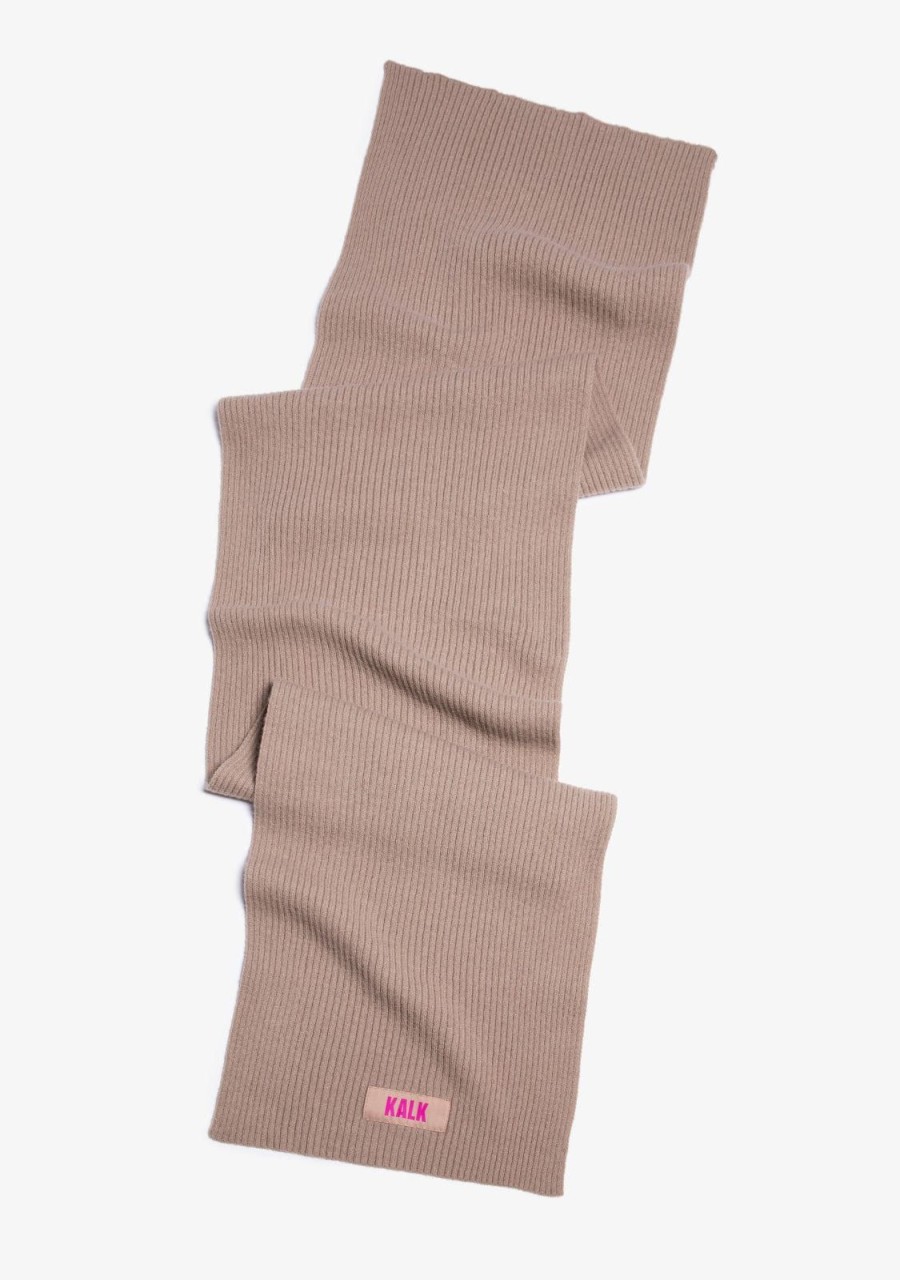 Damen KALK Mutzen, Schals Und Handschuhe | Scarf Globe Beige Kalk