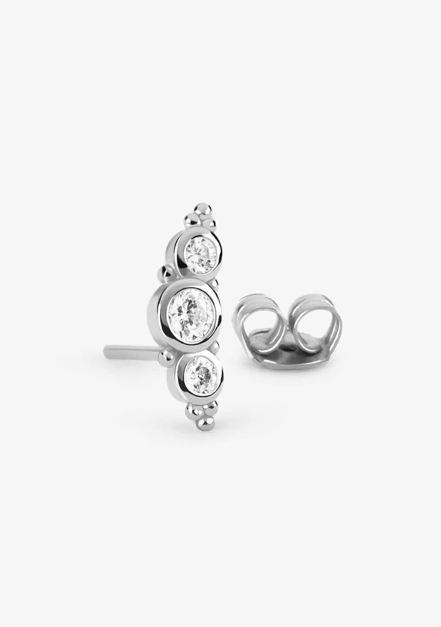 Damen KALK Ear Piercings | Sigrid Piercing Silber