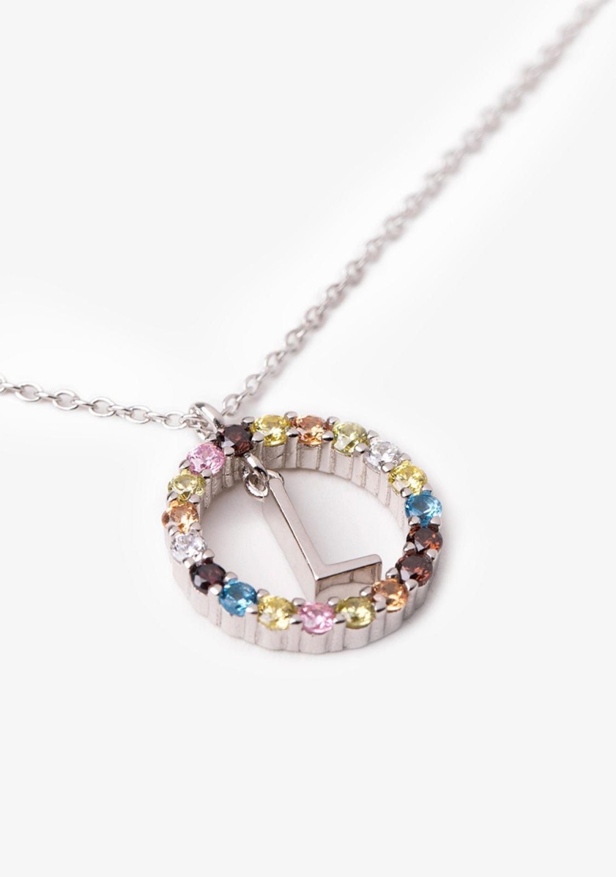 Damen KALK Halsketten | Necklace Iniziale Letter L Silver