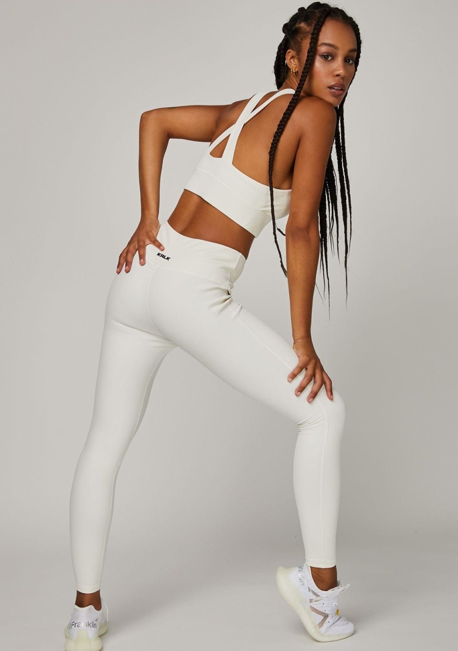 Damen KALK Activewear | Leggings Light Touch Off-White