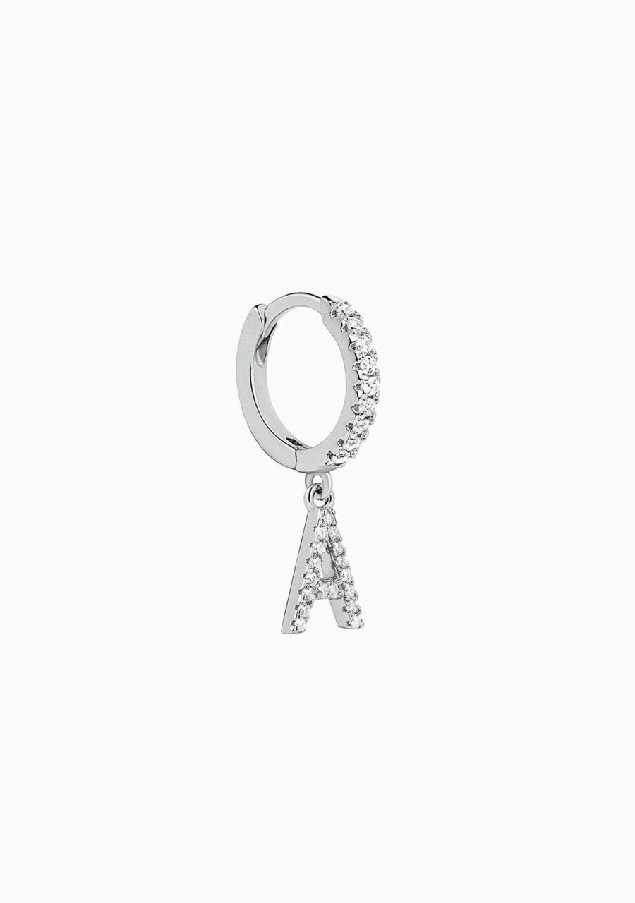 Damen KALK Ear Piercings | Piercing Aro Initial Silber