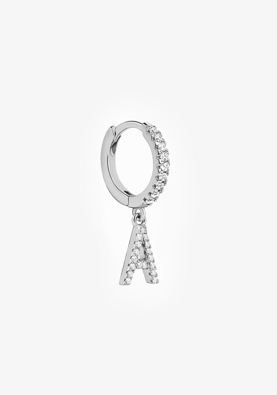 Damen KALK Ear Piercings | Piercing Aro Initial Silber