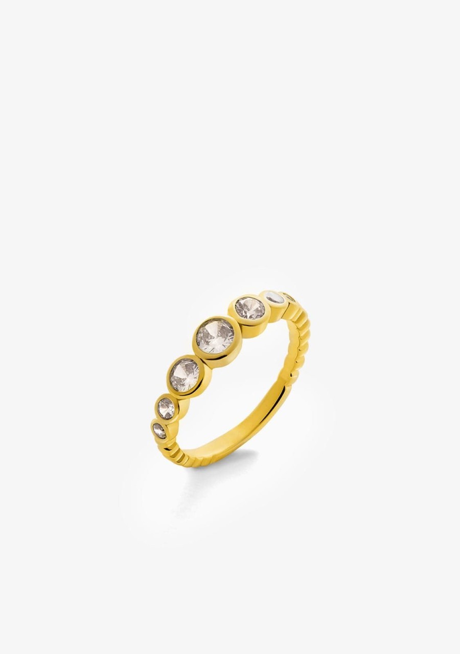 Damen KALK Ringe | Ring Crystal Gold