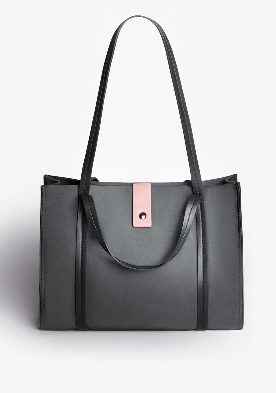 Damen KALK Crossbody-Taschen | Tote Bag Anthracite Kalk