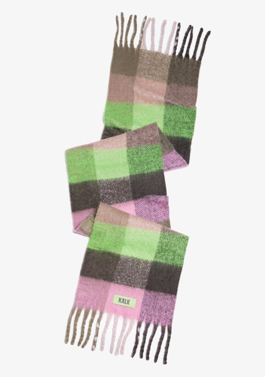 Damen KALK Mutzen, Schals Und Handschuhe | Scarf Forest Kalk