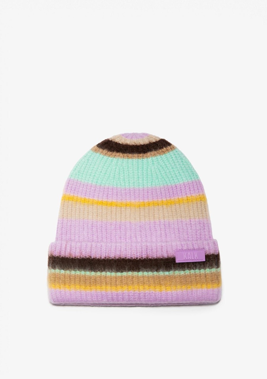 Damen KALK Mutzen, Schals Und Handschuhe | Beanie Flash Violet Kalk