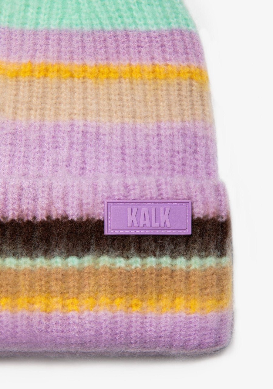 Damen KALK Mutzen, Schals Und Handschuhe | Beanie Flash Violet Kalk