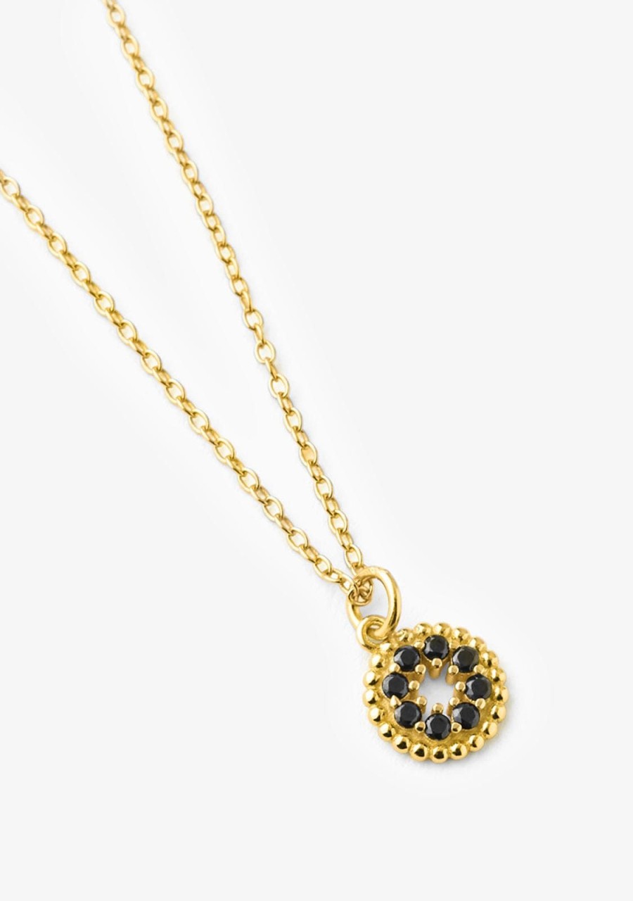 Damen KALK Halsketten | Necklace Mone Nero Gold