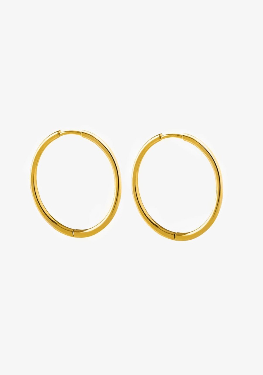 Damen KALK Ohrringe | Basic 29 Gold Hoop-Ohrringe