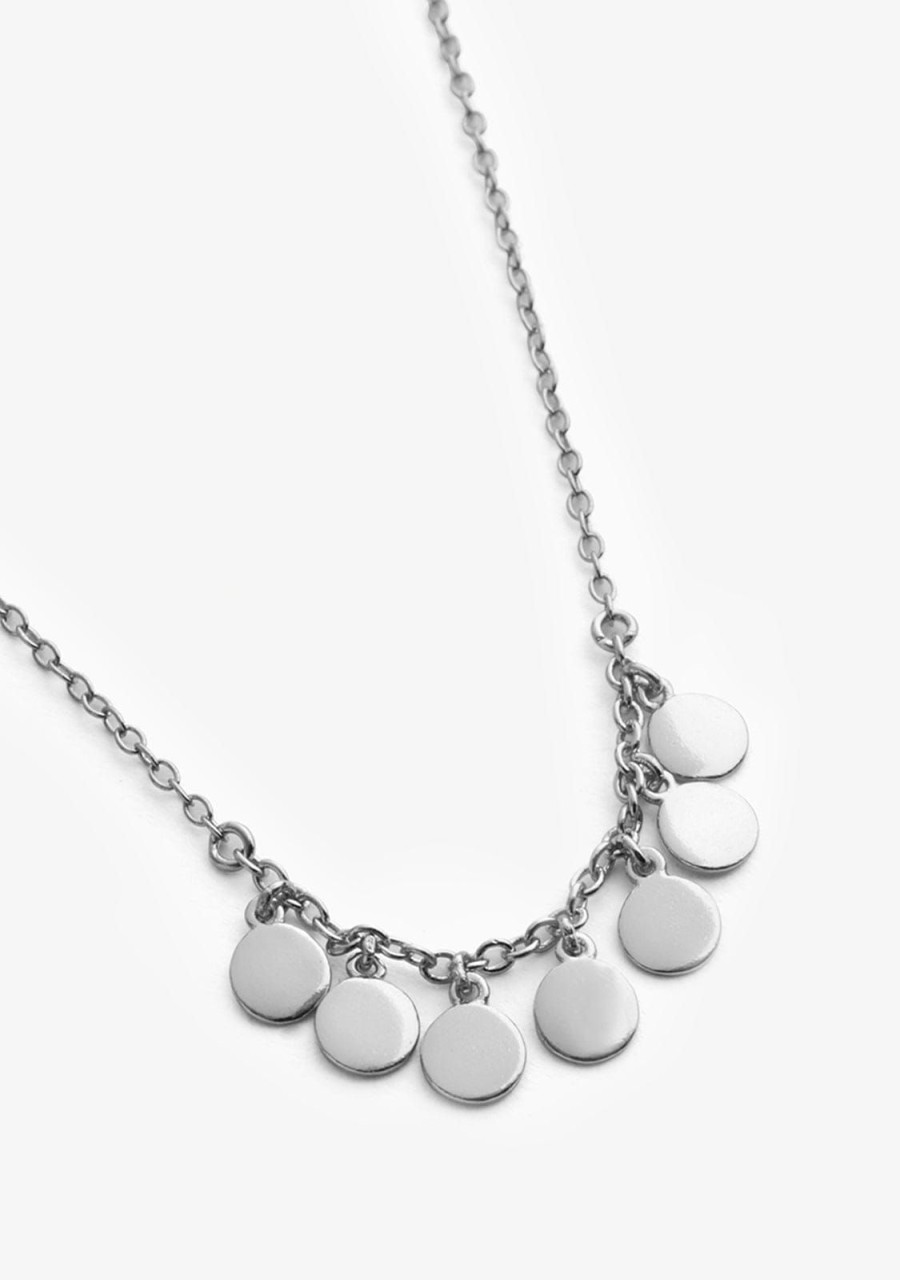 Damen KALK Halsketten | Necklace Coins Silver