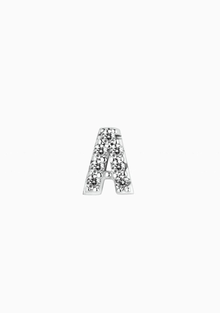 Damen KALK Ear Piercings | Piercing Initiale Silber