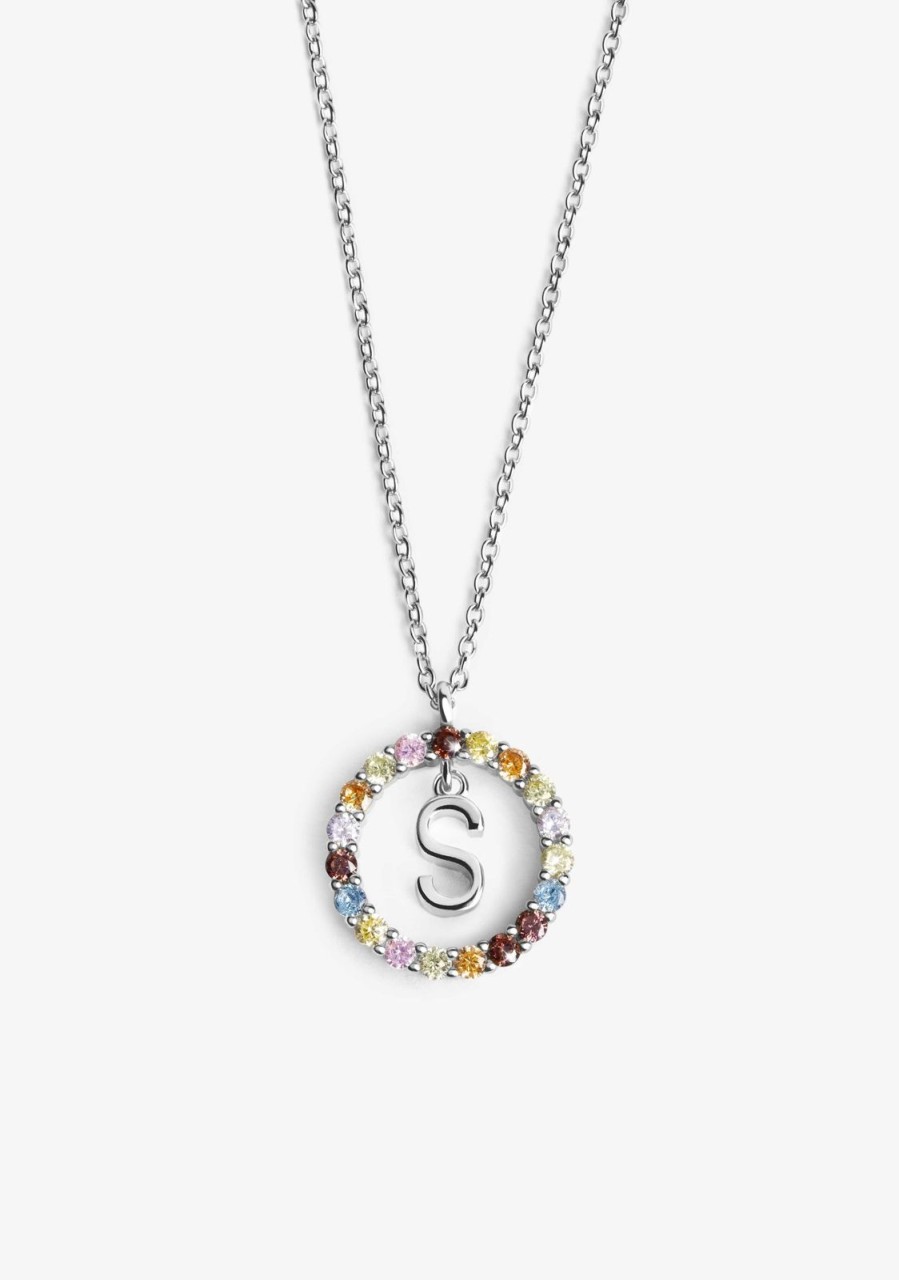 Damen KALK Halsketten | Necklace Iniziale Letter S Silver