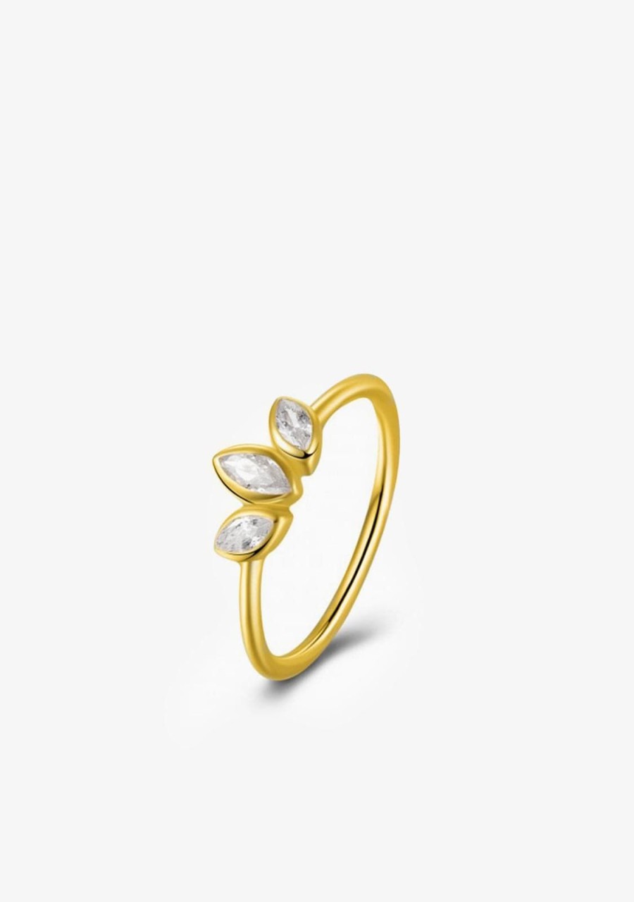 Damen KALK Ringe | Ring Petal Gold