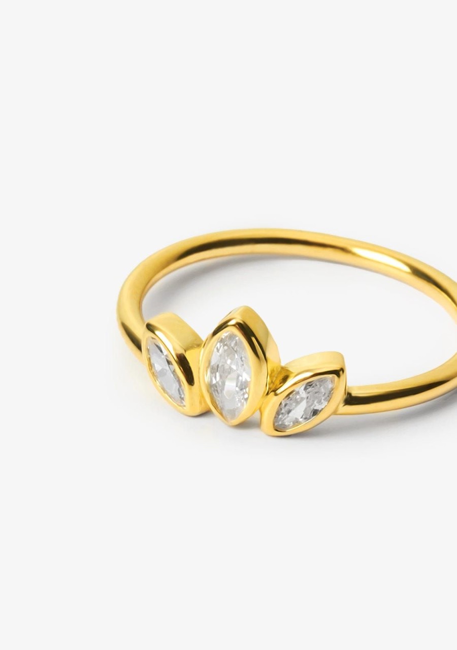 Damen KALK Ringe | Ring Petal Gold