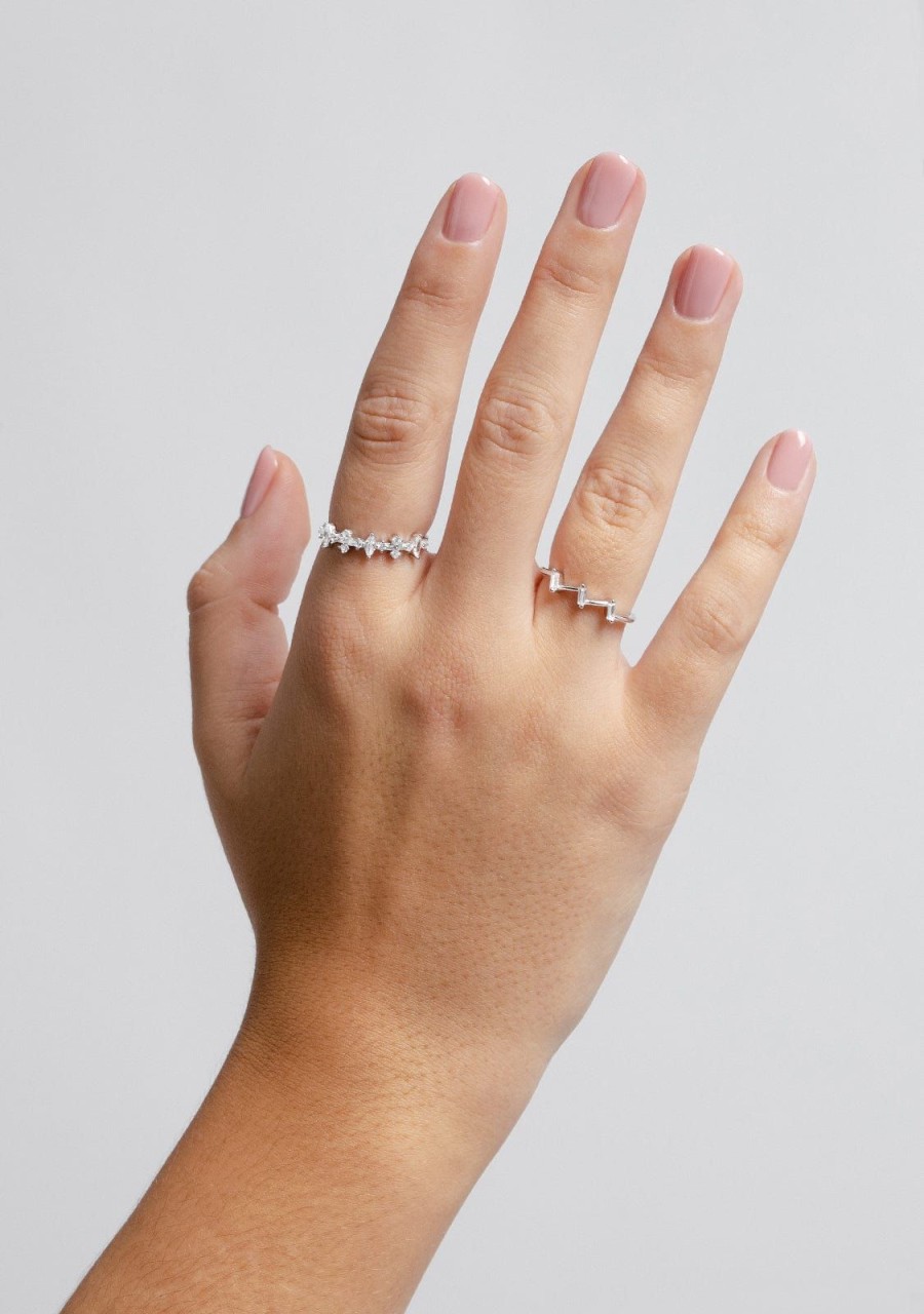 Damen KALK Ringe | Yara Ring Silber