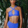 Damen KALK Swimwear | Set Fiona Top Indigo Blue + Manami Bottom Indigo Blue