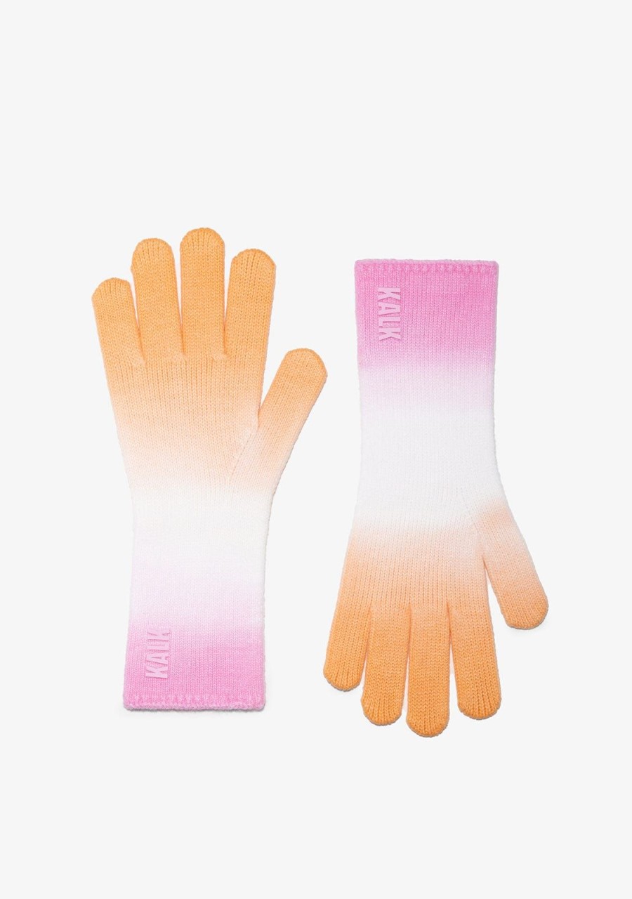 Damen KALK Mutzen, Schals Und Handschuhe | Gloves Decay Pink Kalk