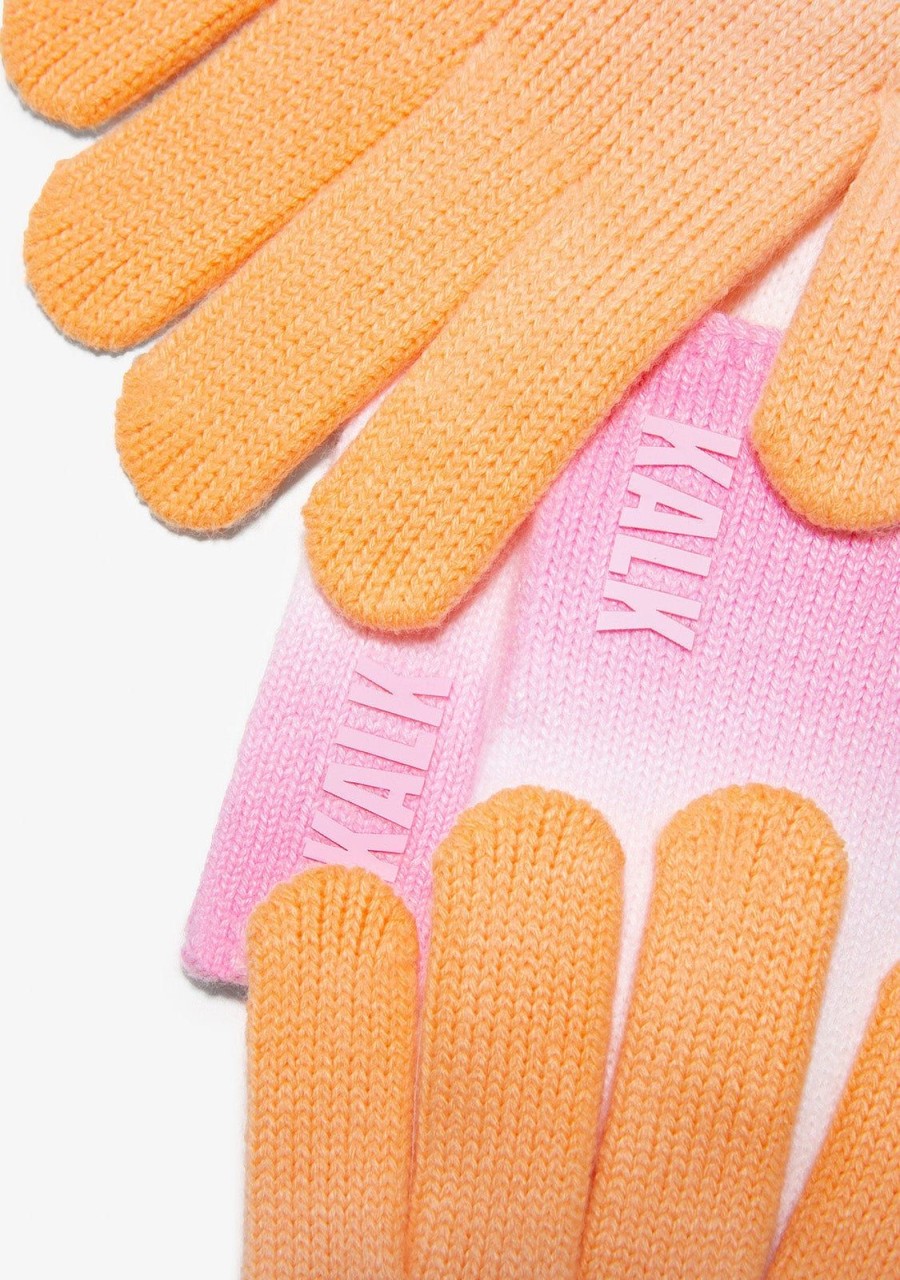 Damen KALK Mutzen, Schals Und Handschuhe | Gloves Decay Pink Kalk