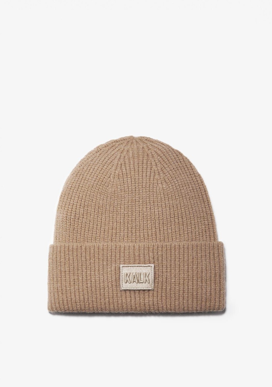 Damen KALK Mutzen, Schals Und Handschuhe | Beanie First Beige Kalk