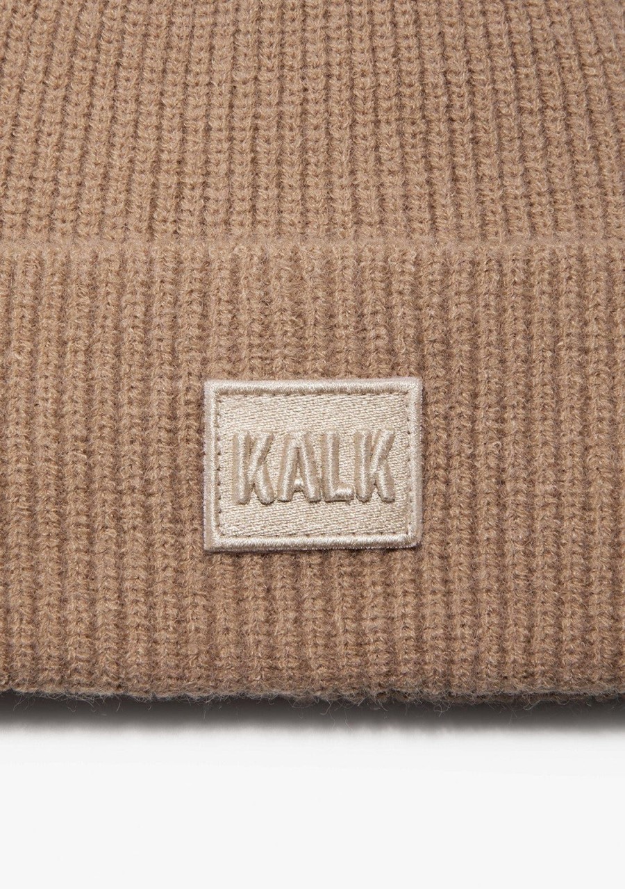 Damen KALK Mutzen, Schals Und Handschuhe | Beanie First Beige Kalk